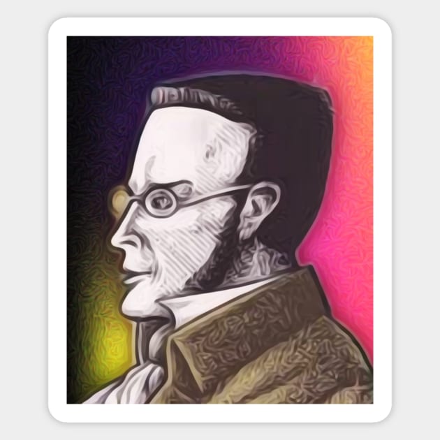 Max Stirner Portrait | Max Stirner Artwork 14 Sticker by JustLit